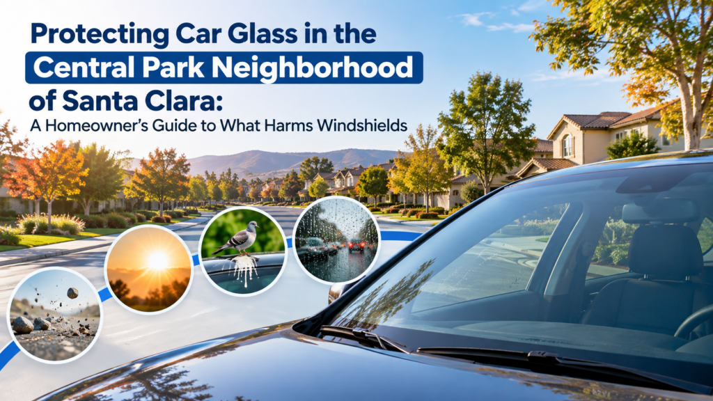Protecting Car Glass in the Central Park Neighborhood of Santa Clara: A Homeowner’s Guide to What Harms Windshields